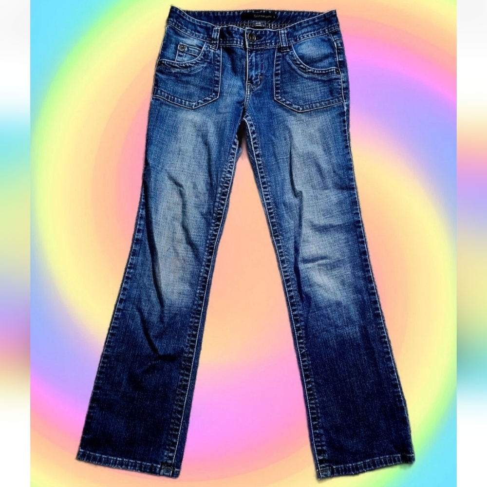 Calvin Klein CK Jeans Vintage Y2k Bootcut Womens 6 Blue Grunge Preppy
